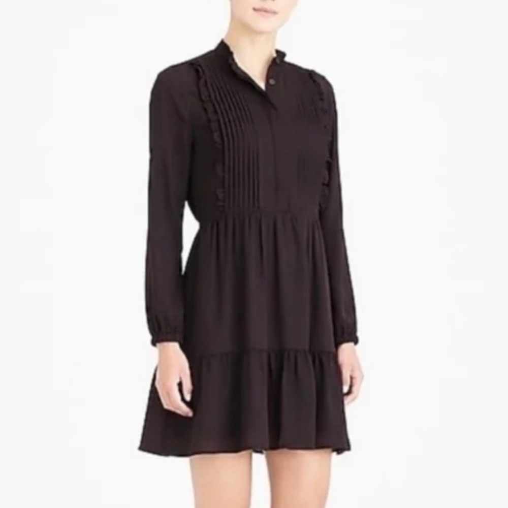 J. Crew Mercantile Ruffle Pintuck Dress - Picture 14 of 14